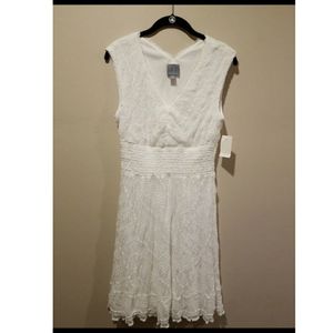 NWT, Rabbit Rabbit Rabbit, White lace dress, M